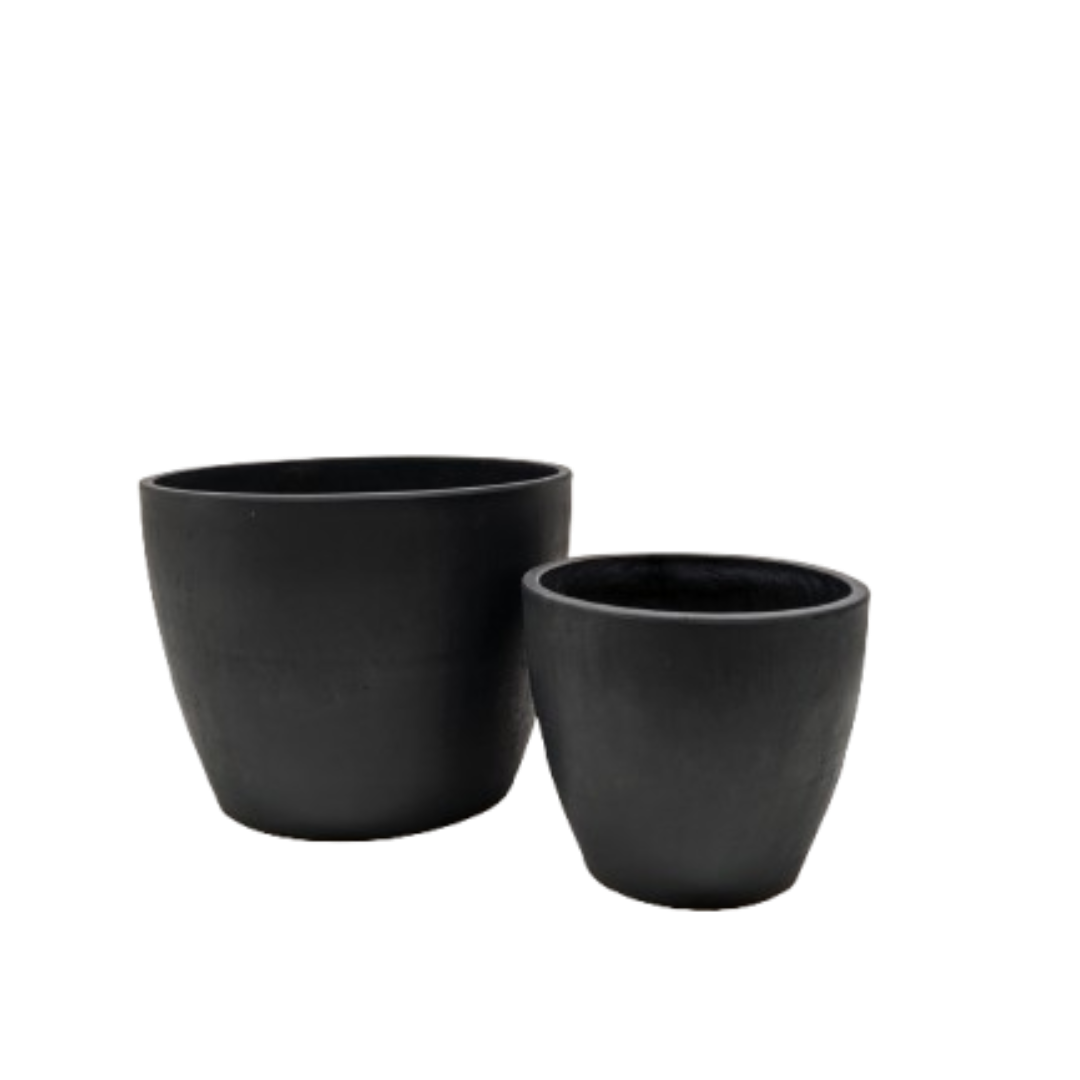 Black and TerraCotta Eco Pots